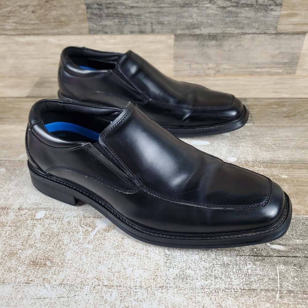 Dockers Lawton Mens Work Dress Loafer Shoe Sz 8.5 M Black Leather Slip Resistant